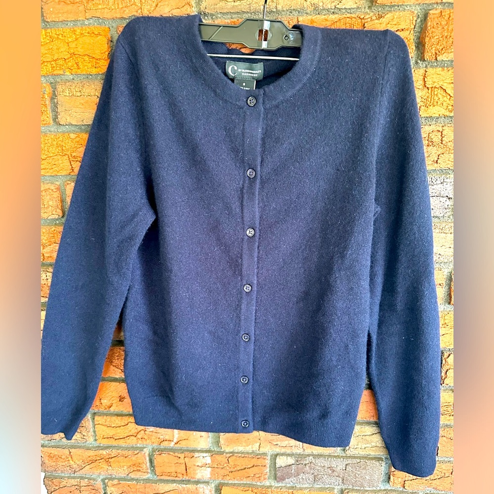 NWT C by Bloomingdale’s cashmere cardigan